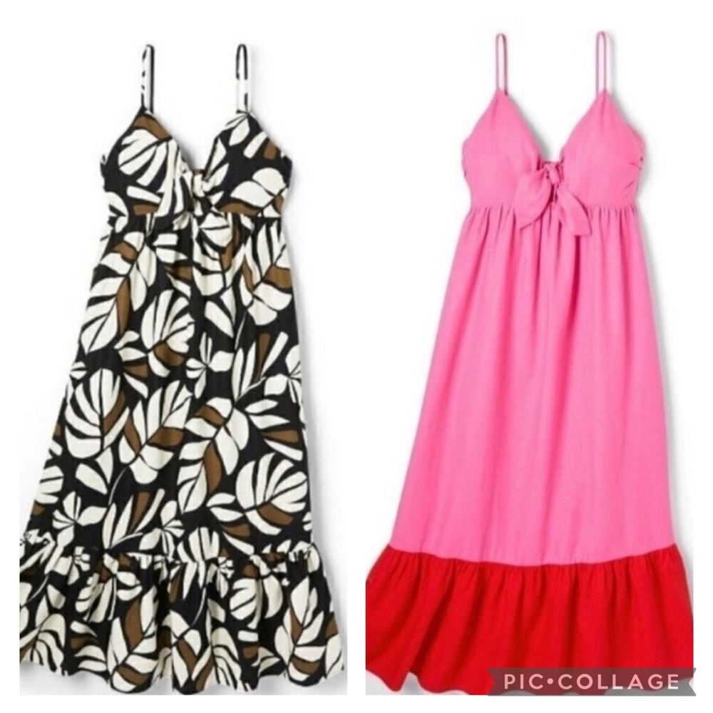 🌿 Bundle: 2 Target x Tabitha Brown Linen Maxi Dresses – Size 2X – NWT